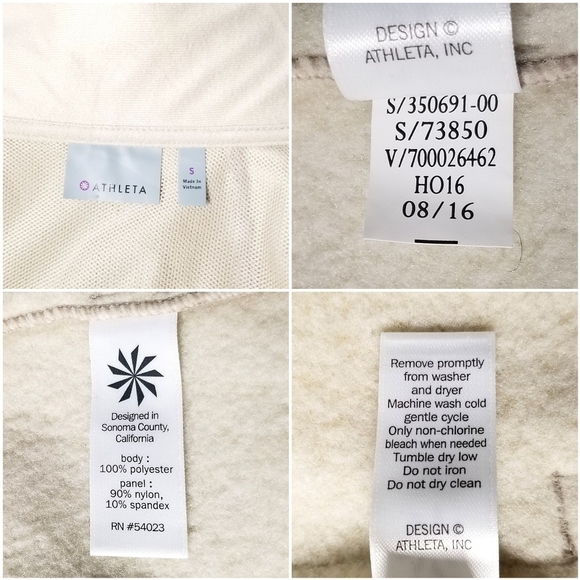 Athleta Womens Small Biege Truckee Active Outdoor Performance Gorpcore Jacket - Picture 14 of 15